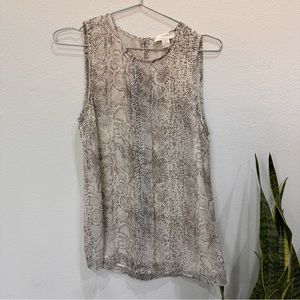 Kenar Sleeveless Blouse Python Print
